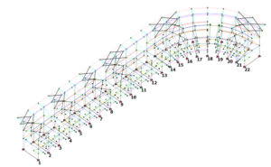 Modello agli Elementi Finiti – Vista a filo di ferro